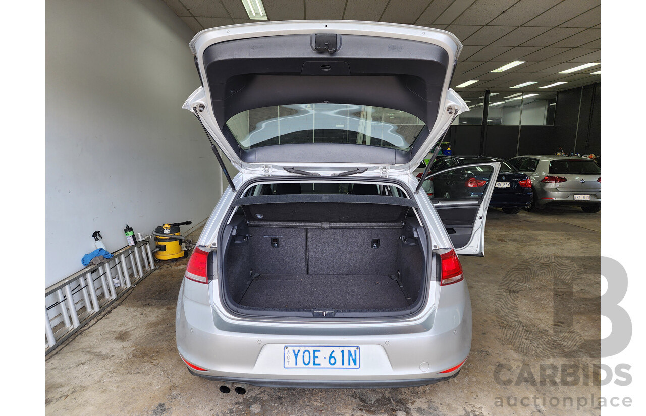 4/2016 Volkswagen Golf 90 TSI AU MY15 5d Hatchback Silver 1.4L