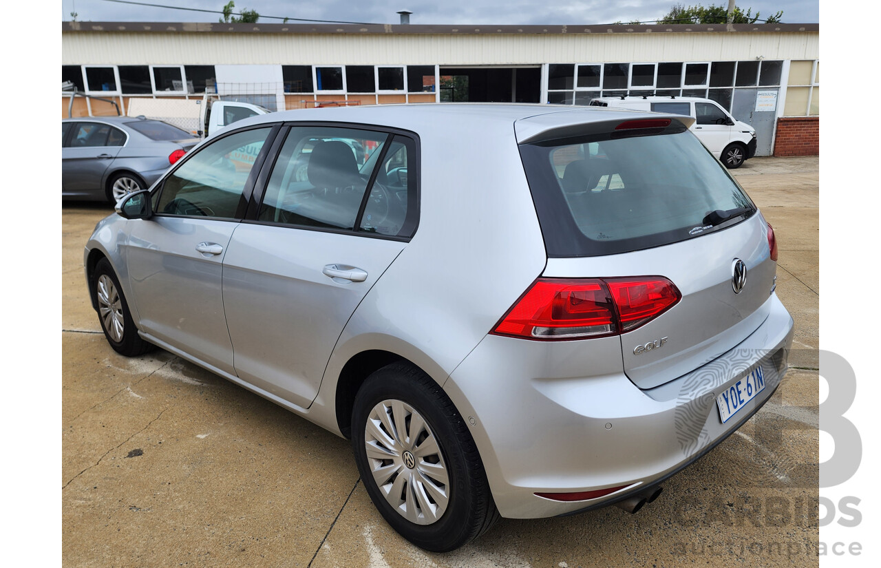 4/2016 Volkswagen Golf 90 TSI AU MY15 5d Hatchback Silver 1.4L