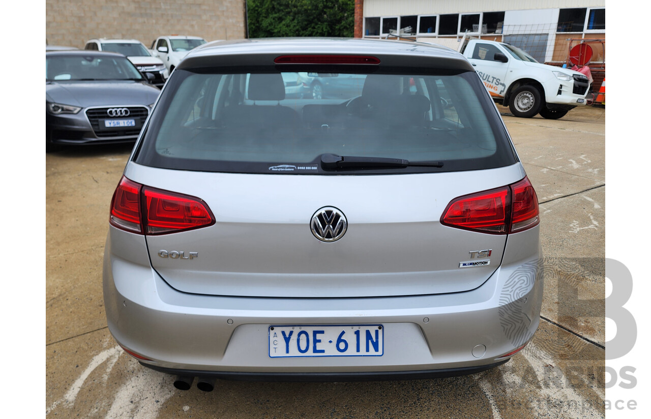 4/2016 Volkswagen Golf 90 TSI AU MY15 5d Hatchback Silver 1.4L