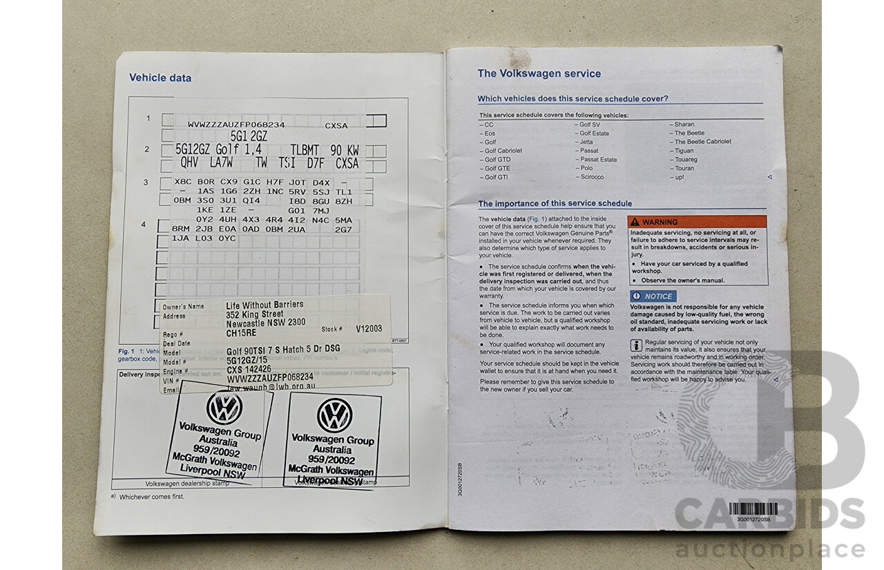 4/2016 Volkswagen Golf 90 TSI AU MY15 5d Hatchback Silver 1.4L