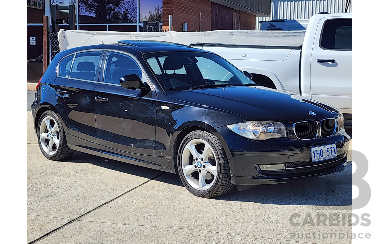 8/2011 Bmw 1 20i E87 MY11 5d Hatchback Black 2.0L