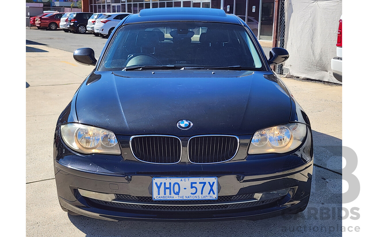 8/2011 Bmw 1 20i E87 MY11 5d Hatchback Black 2.0L