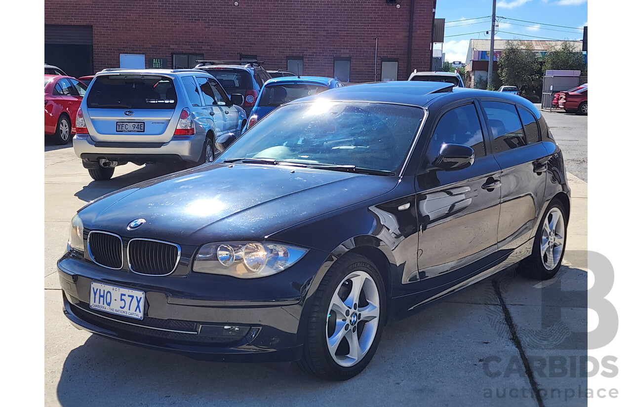 8/2011 Bmw 1 20i E87 MY11 5d Hatchback Black 2.0L