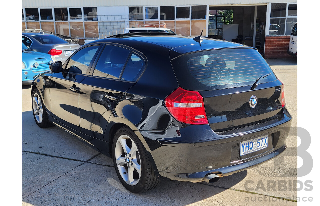 8/2011 Bmw 1 20i E87 MY11 5d Hatchback Black 2.0L