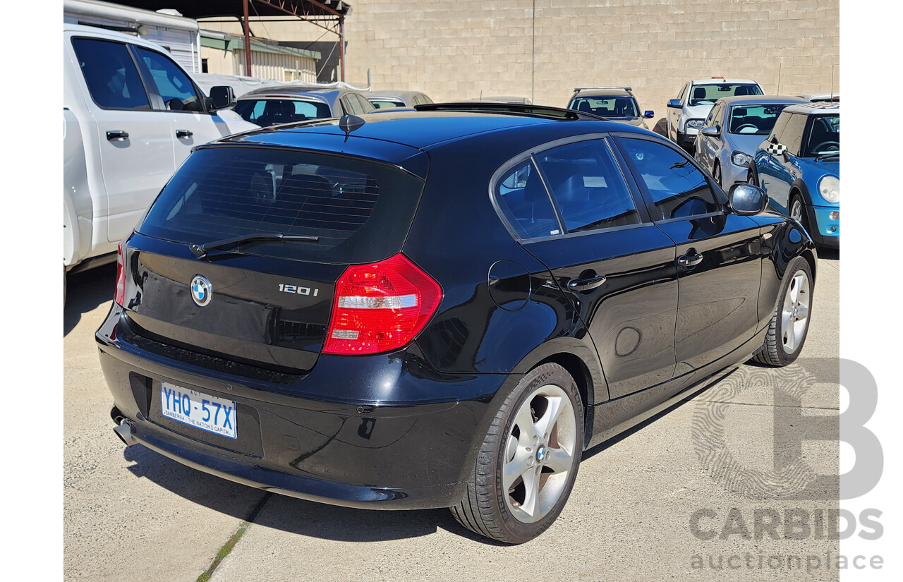 8/2011 Bmw 1 20i E87 MY11 5d Hatchback Black 2.0L