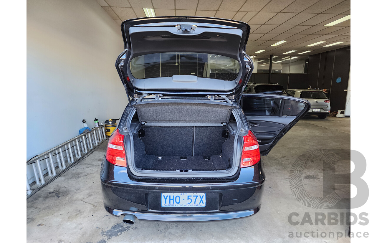 8/2011 Bmw 1 20i E87 MY11 5d Hatchback Black 2.0L