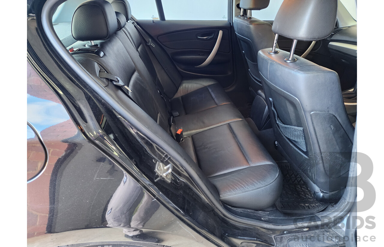 8/2011 Bmw 1 20i E87 MY11 5d Hatchback Black 2.0L