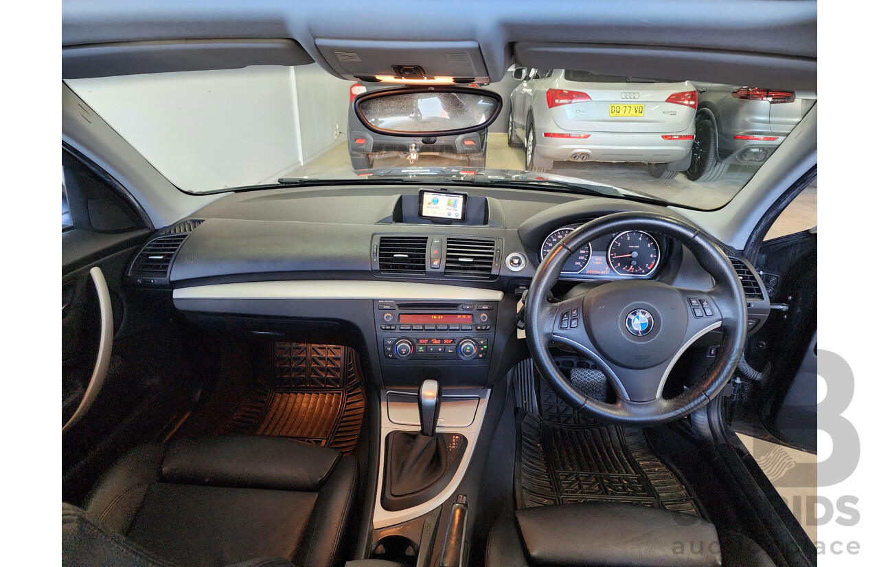 8/2011 Bmw 1 20i E87 MY11 5d Hatchback Black 2.0L