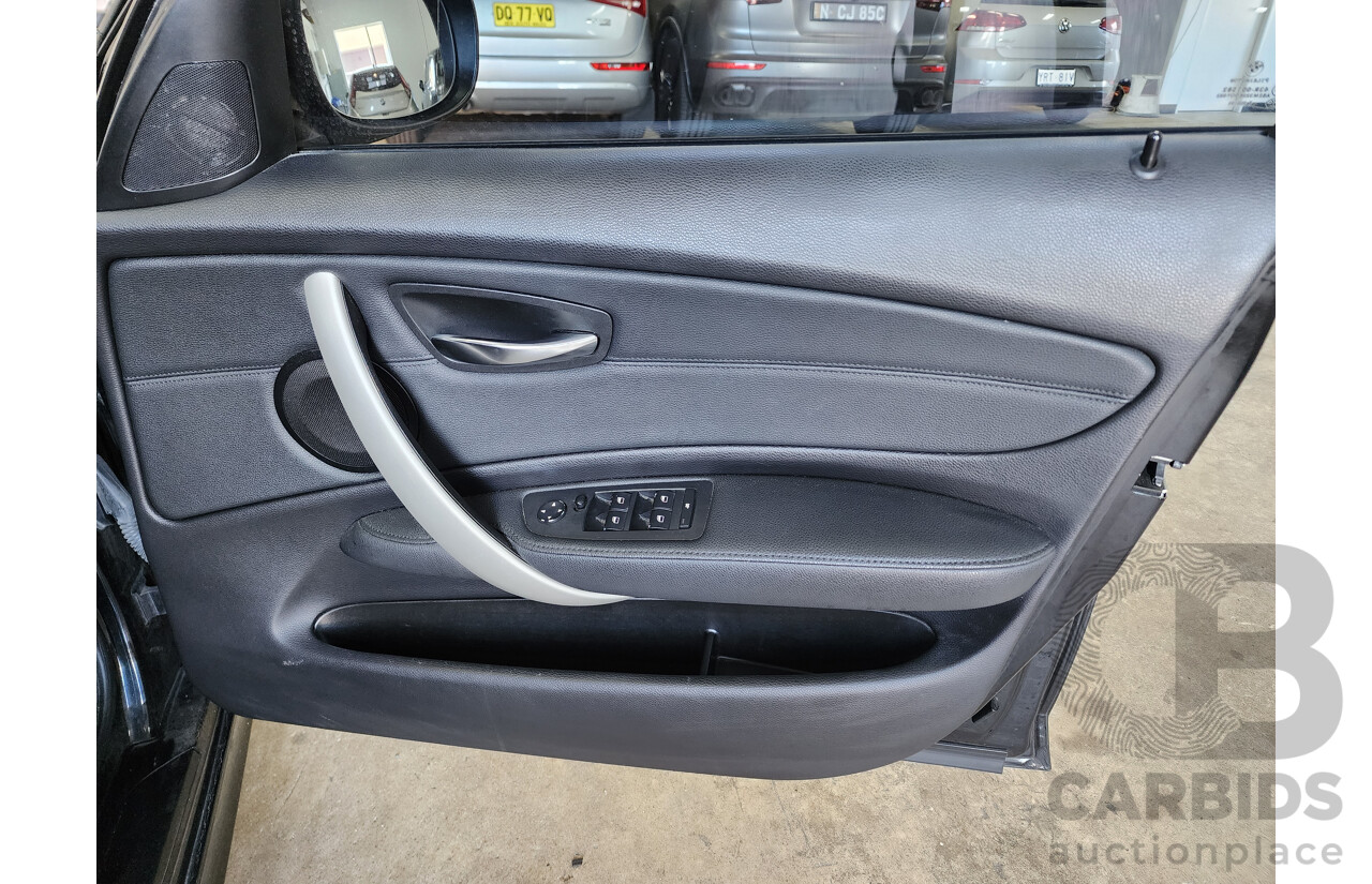 8/2011 Bmw 1 20i E87 MY11 5d Hatchback Black 2.0L