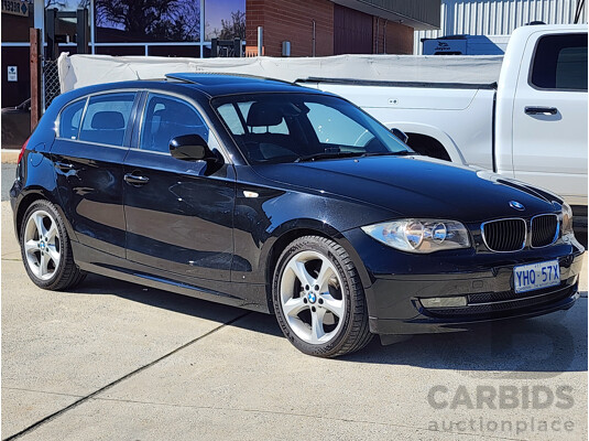 8/2011 Bmw 1 20i E87 MY11 5d Hatchback Black 2.0L