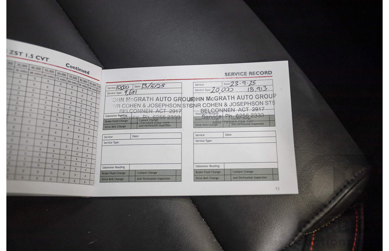 07/2024 MG ZST Essence MY23 5D Wagon Black Turbo 1.3L