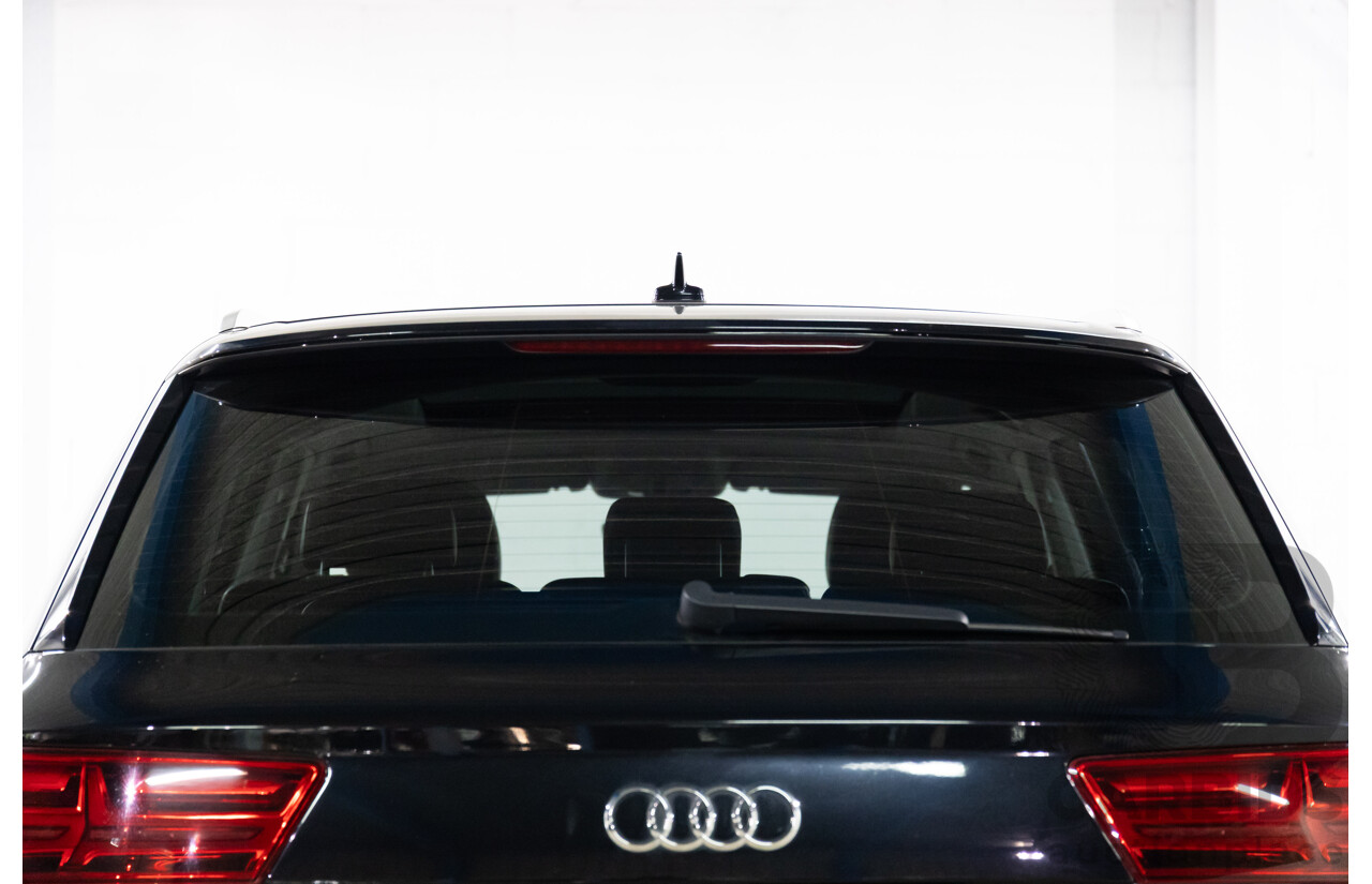 06/2017 Audi Q7 3.0 TDI Quattro (200kW AWD) 4M MY18 4d Wagon Orca Black Metallic Turbo Diesel V6 3.0L