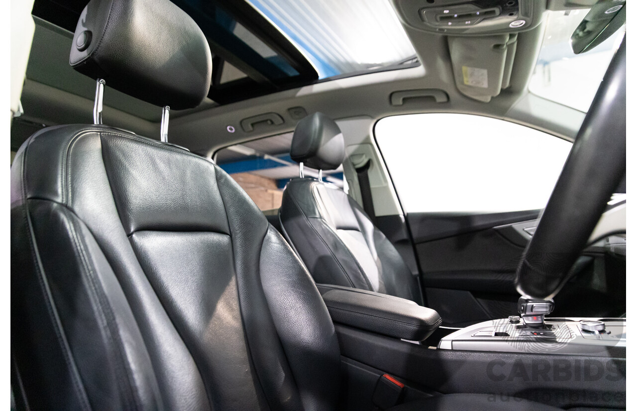 06/2017 Audi Q7 3.0 TDI Quattro (200kW AWD) 4M MY18 4d Wagon Orca Black Metallic Turbo Diesel V6 3.0L