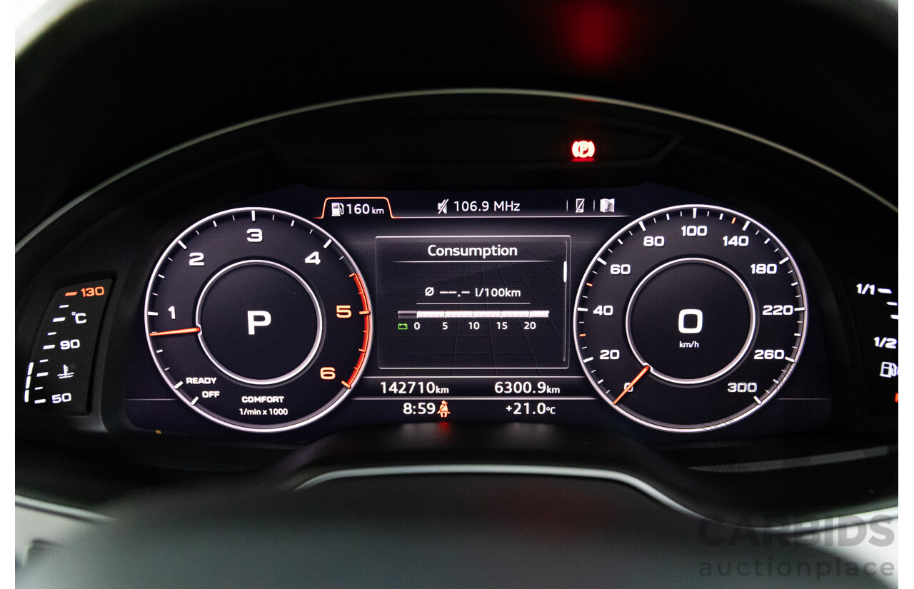 06/2017 Audi Q7 3.0 TDI Quattro (200kW AWD) 4M MY18 4d Wagon Orca Black Metallic Turbo Diesel V6 3.0L