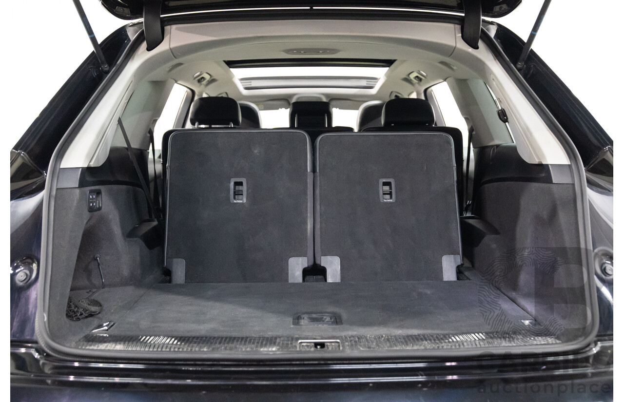 06/2017 Audi Q7 3.0 TDI Quattro (200kW AWD) 4M MY18 4d Wagon Orca Black Metallic Turbo Diesel V6 3.0L