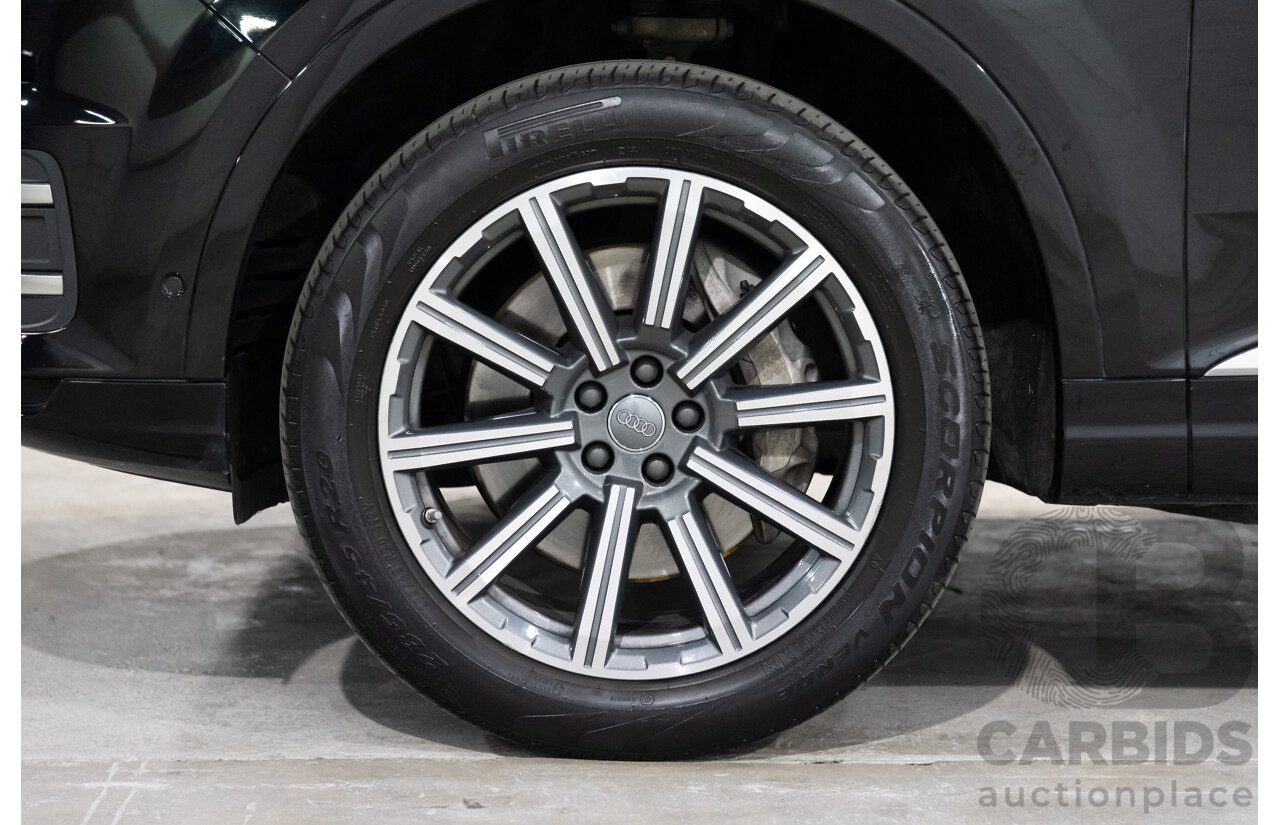 06/2017 Audi Q7 3.0 TDI Quattro (200kW AWD) 4M MY18 4d Wagon Orca Black Metallic Turbo Diesel V6 3.0L