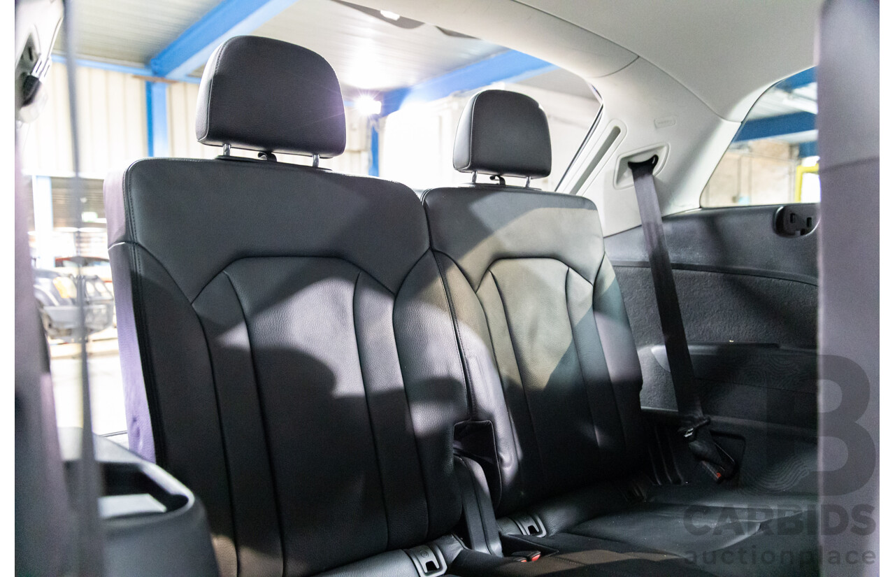 06/2017 Audi Q7 3.0 TDI Quattro (200kW AWD) 4M MY18 4d Wagon Orca Black Metallic Turbo Diesel V6 3.0L