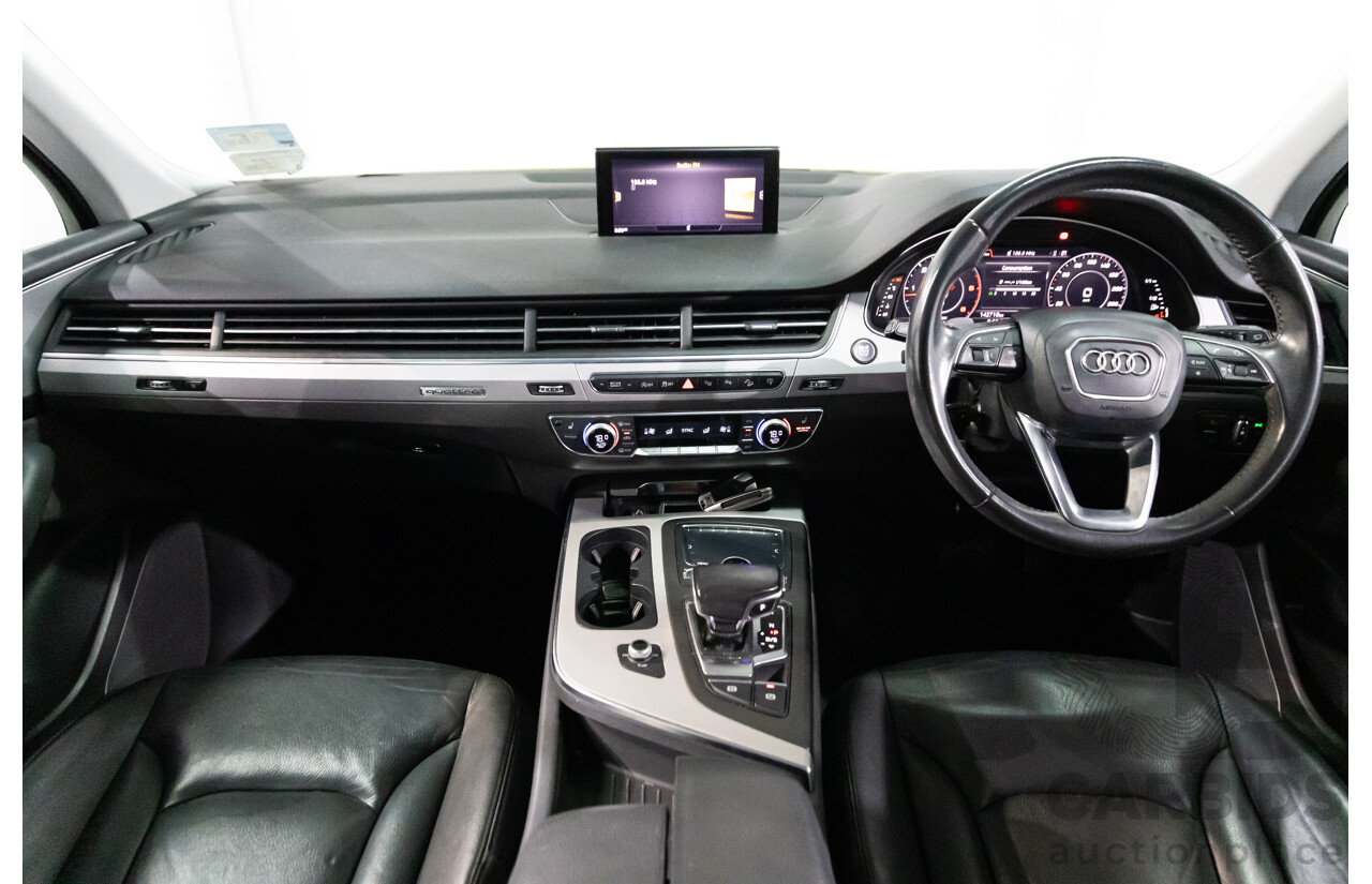 06/2017 Audi Q7 3.0 TDI Quattro (200kW AWD) 4M MY18 4d Wagon Orca Black Metallic Turbo Diesel V6 3.0L