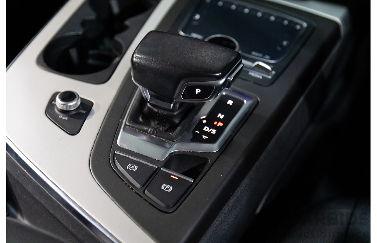 06/2017 Audi Q7 3.0 TDI Quattro (200kW AWD) 4M MY18 4d Wagon Orca Black Metallic Turbo Diesel V6 3.0L