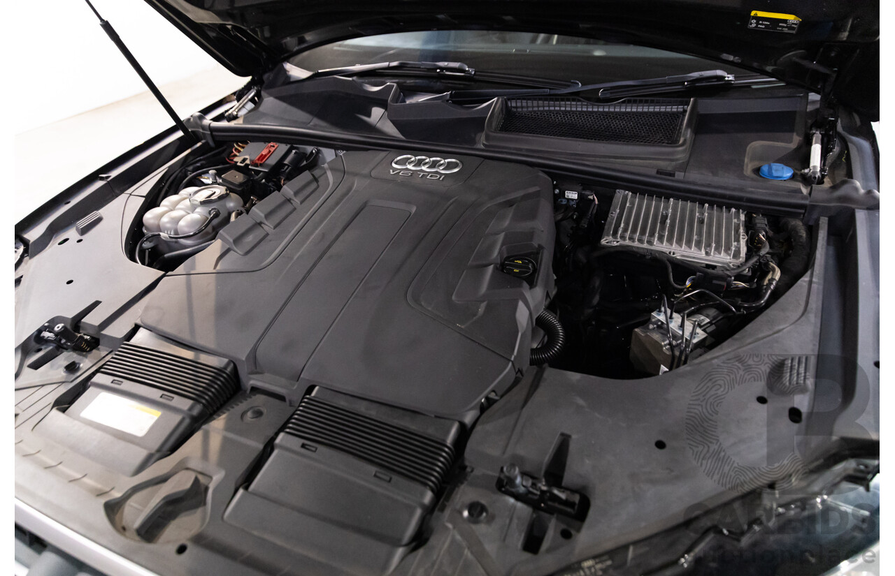 06/2017 Audi Q7 3.0 TDI Quattro (200kW AWD) 4M MY18 4d Wagon Orca Black Metallic Turbo Diesel V6 3.0L