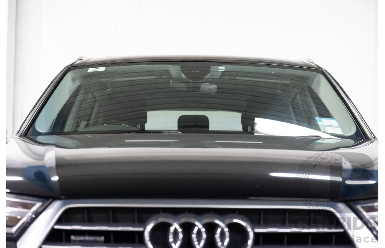06/2017 Audi Q7 3.0 TDI Quattro (200kW AWD) 4M MY18 4d Wagon Orca Black Metallic Turbo Diesel V6 3.0L