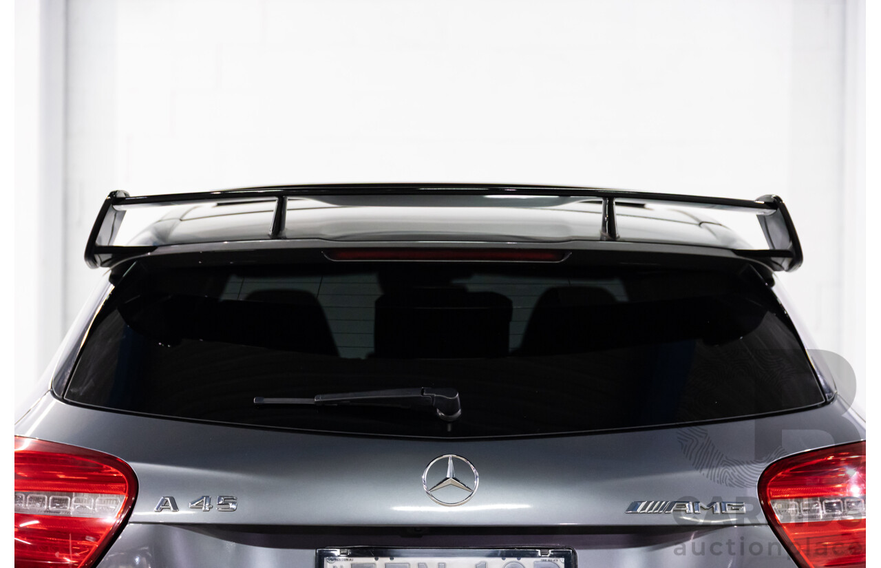 03/2015 Mercedes-Benz A45 AMG AWD 176 MY15 5D Hatchback Mountain Grey Metallic Turbo 2.0L