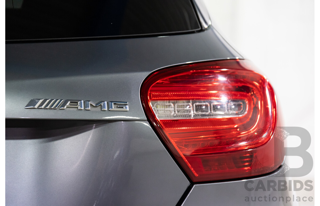 03/2015 Mercedes-Benz A45 AMG AWD 176 MY15 5D Hatchback Mountain Grey Metallic Turbo 2.0L