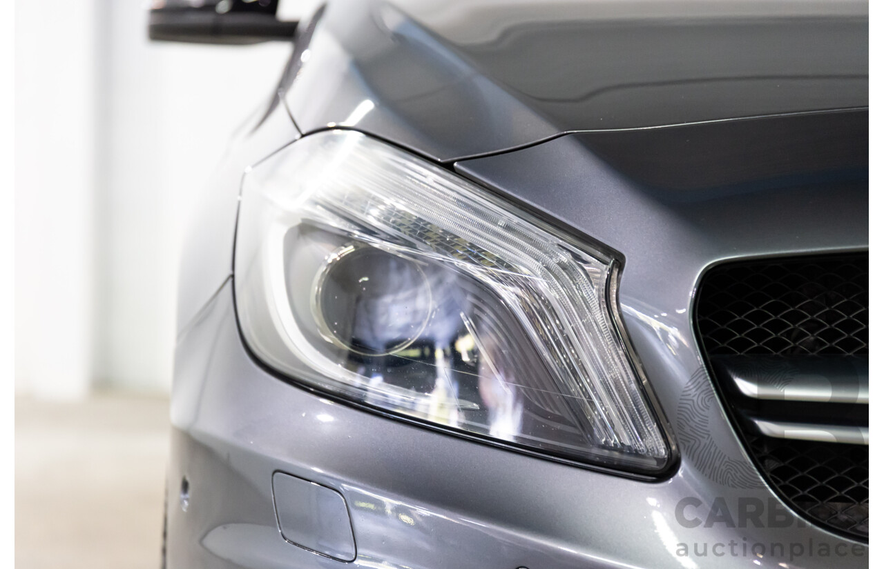 03/2015 Mercedes-Benz A45 AMG AWD 176 MY15 5D Hatchback Mountain Grey Metallic Turbo 2.0L