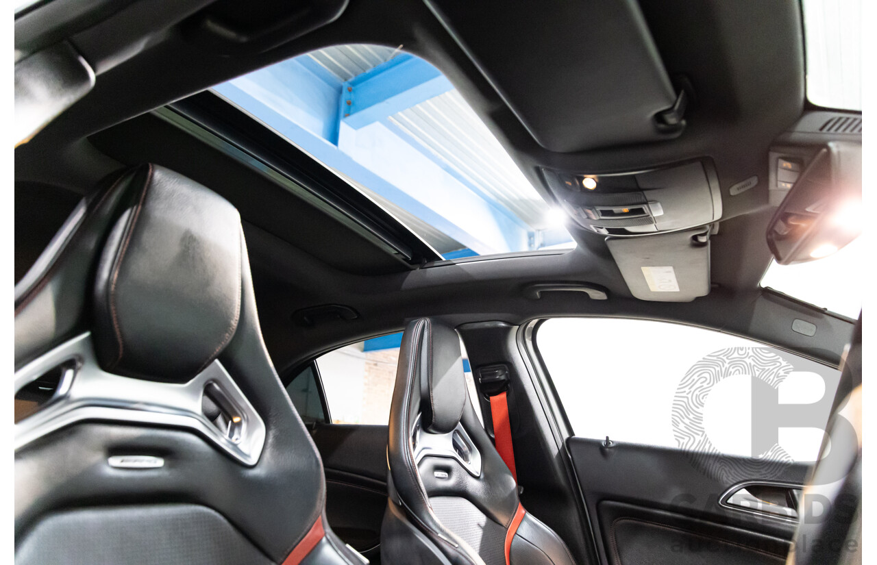 03/2015 Mercedes-Benz A45 AMG AWD 176 MY15 5D Hatchback Mountain Grey Metallic Turbo 2.0L