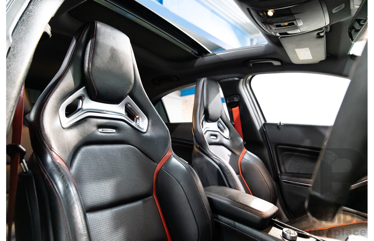 03/2015 Mercedes-Benz A45 AMG AWD 176 MY15 5D Hatchback Mountain Grey Metallic Turbo 2.0L