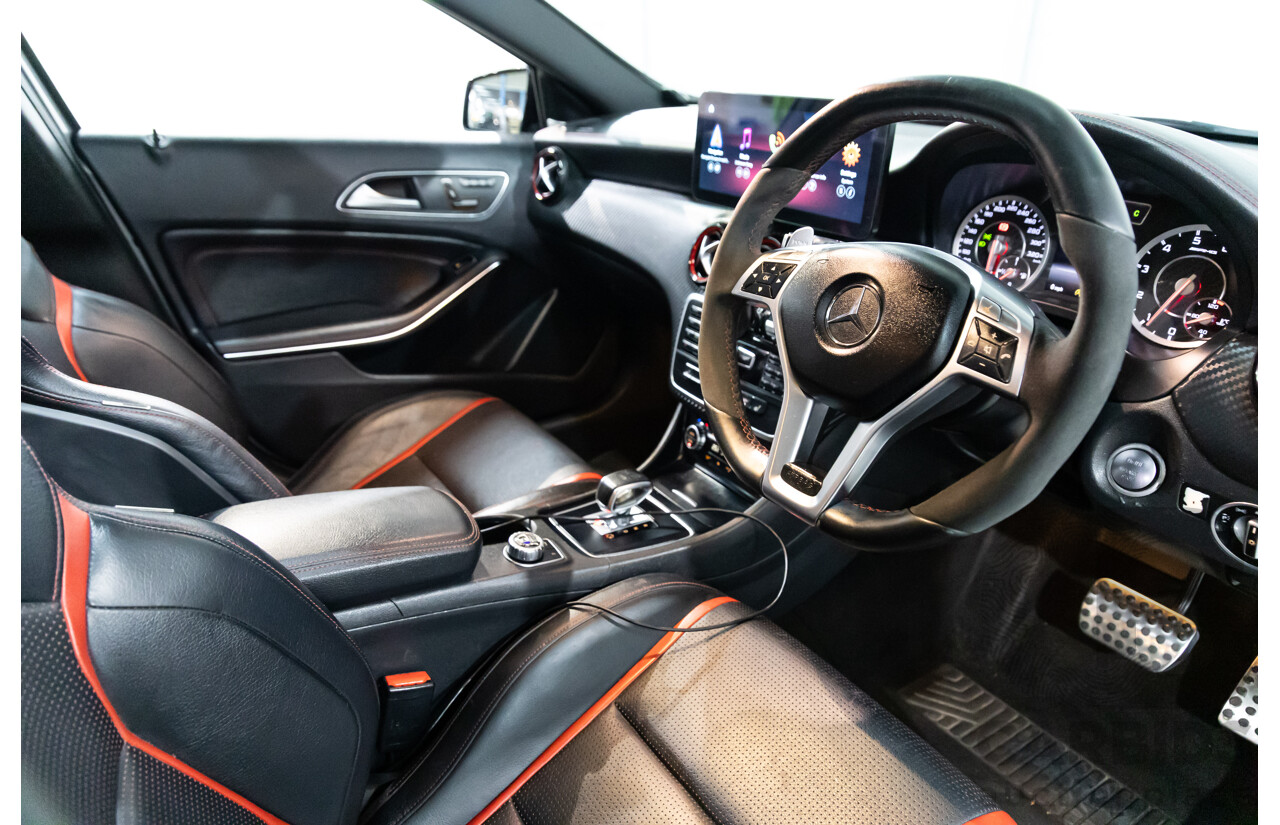 03/2015 Mercedes-Benz A45 AMG AWD 176 MY15 5D Hatchback Mountain Grey Metallic Turbo 2.0L