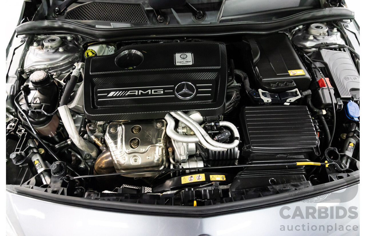 03/2015 Mercedes-Benz A45 AMG AWD 176 MY15 5D Hatchback Mountain Grey Metallic Turbo 2.0L