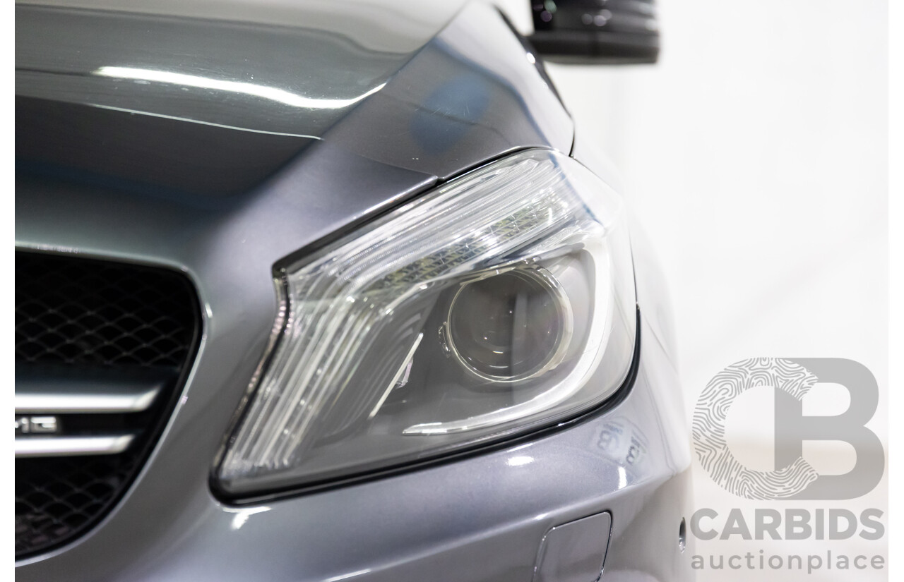 03/2015 Mercedes-Benz A45 AMG AWD 176 MY15 5D Hatchback Mountain Grey Metallic Turbo 2.0L