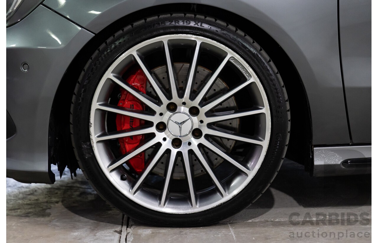 03/2015 Mercedes-Benz A45 AMG AWD 176 MY15 5D Hatchback Mountain Grey Metallic Turbo 2.0L