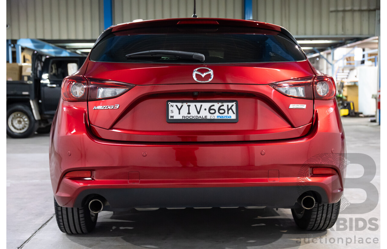 10/2018 Mazda Mazda3 SP25 (FWD) BN MY18 5D Hatchback Soul Red 2.5L