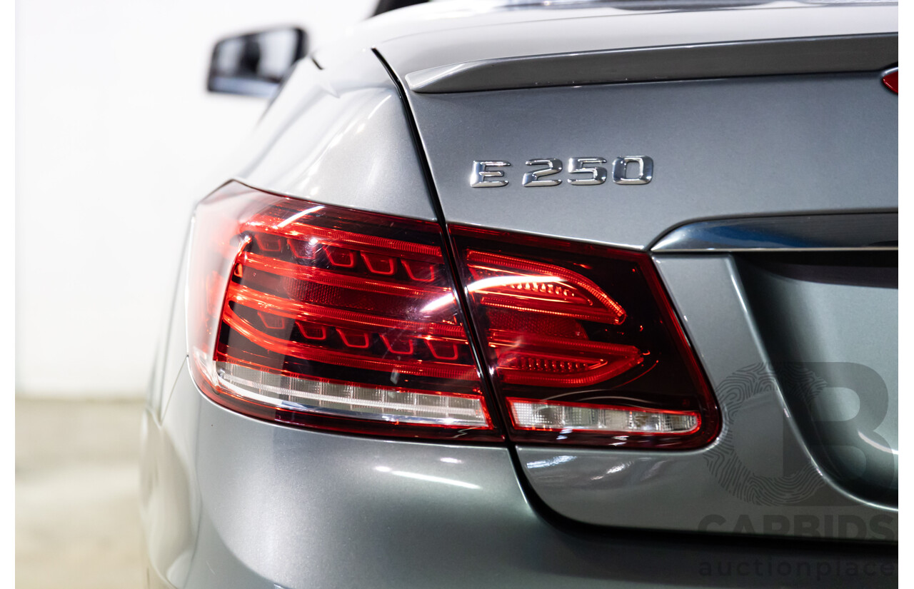 03/2016 Mercedes-Benz E250 AMG Line (RWD) 207 MY16 2d Cabriolet Selenite Grey Metallic Turbo 2.0L