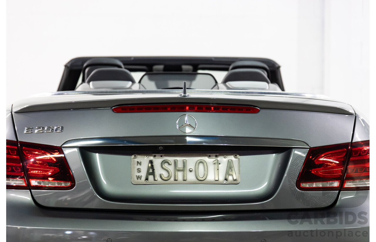 03/2016 Mercedes-Benz E250 AMG Line (RWD) 207 MY16 2d Cabriolet Selenite Grey Metallic Turbo 2.0L