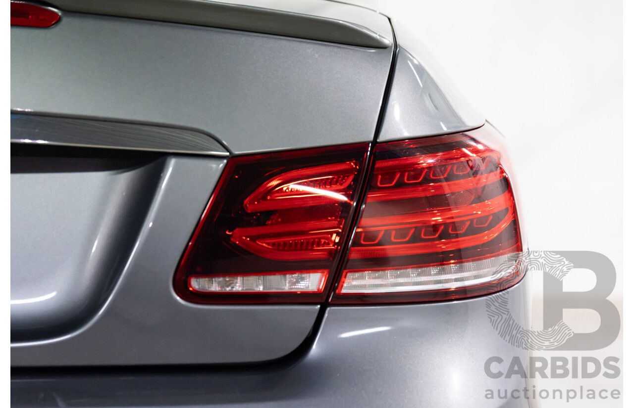 03/2016 Mercedes-Benz E250 AMG Line (RWD) 207 MY16 2d Cabriolet Selenite Grey Metallic Turbo 2.0L
