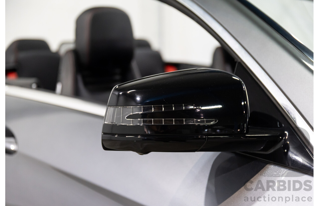 03/2016 Mercedes-Benz E250 AMG Line (RWD) 207 MY16 2d Cabriolet Selenite Grey Metallic Turbo 2.0L