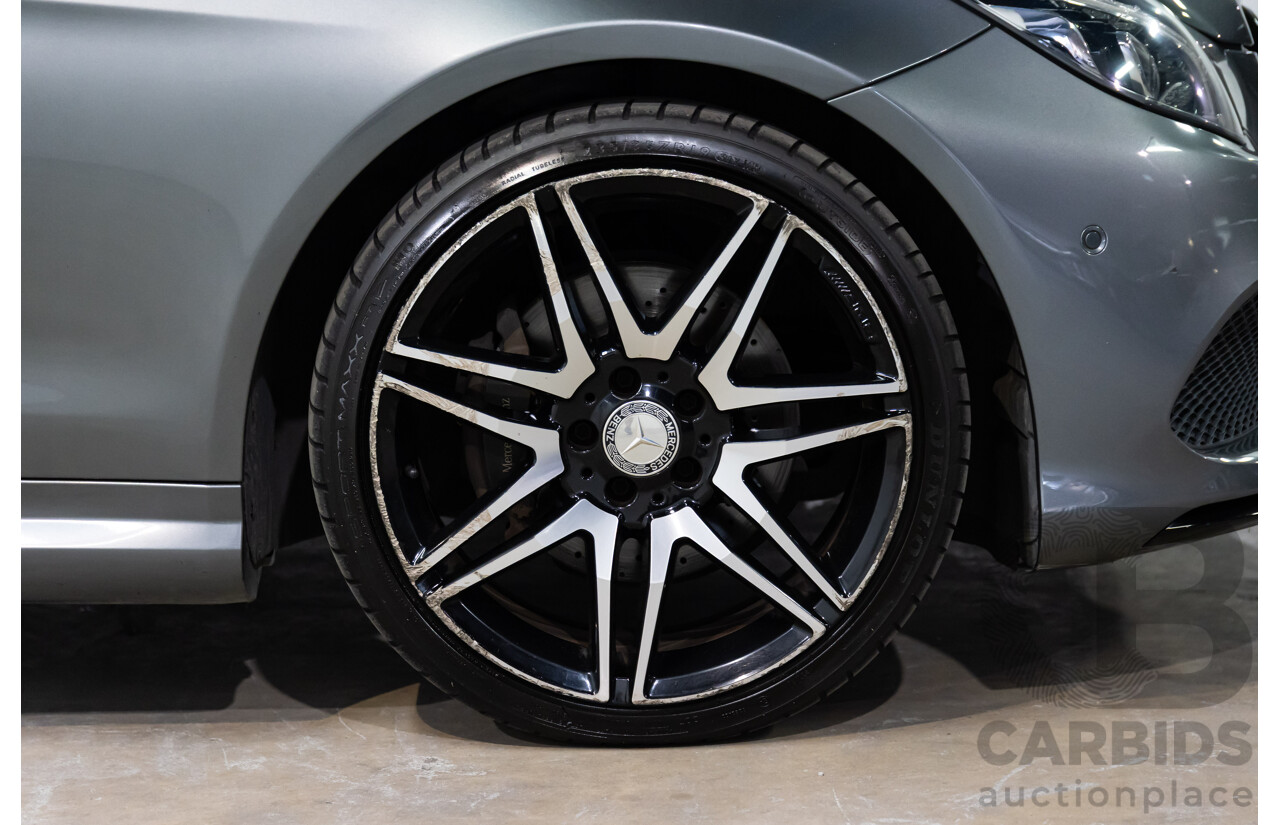 03/2016 Mercedes-Benz E250 AMG Line (RWD) 207 MY16 2d Cabriolet Selenite Grey Metallic Turbo 2.0L