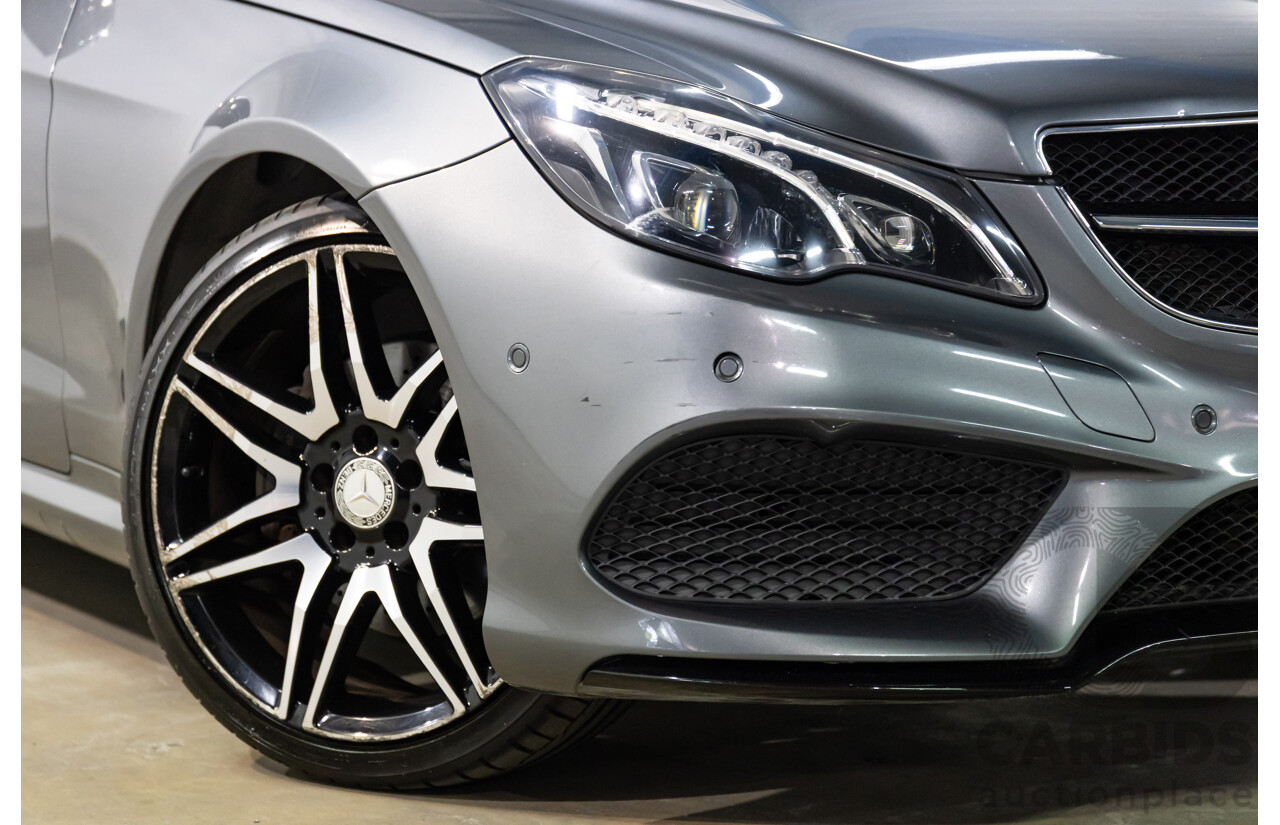 03/2016 Mercedes-Benz E250 AMG Line (RWD) 207 MY16 2d Cabriolet Selenite Grey Metallic Turbo 2.0L