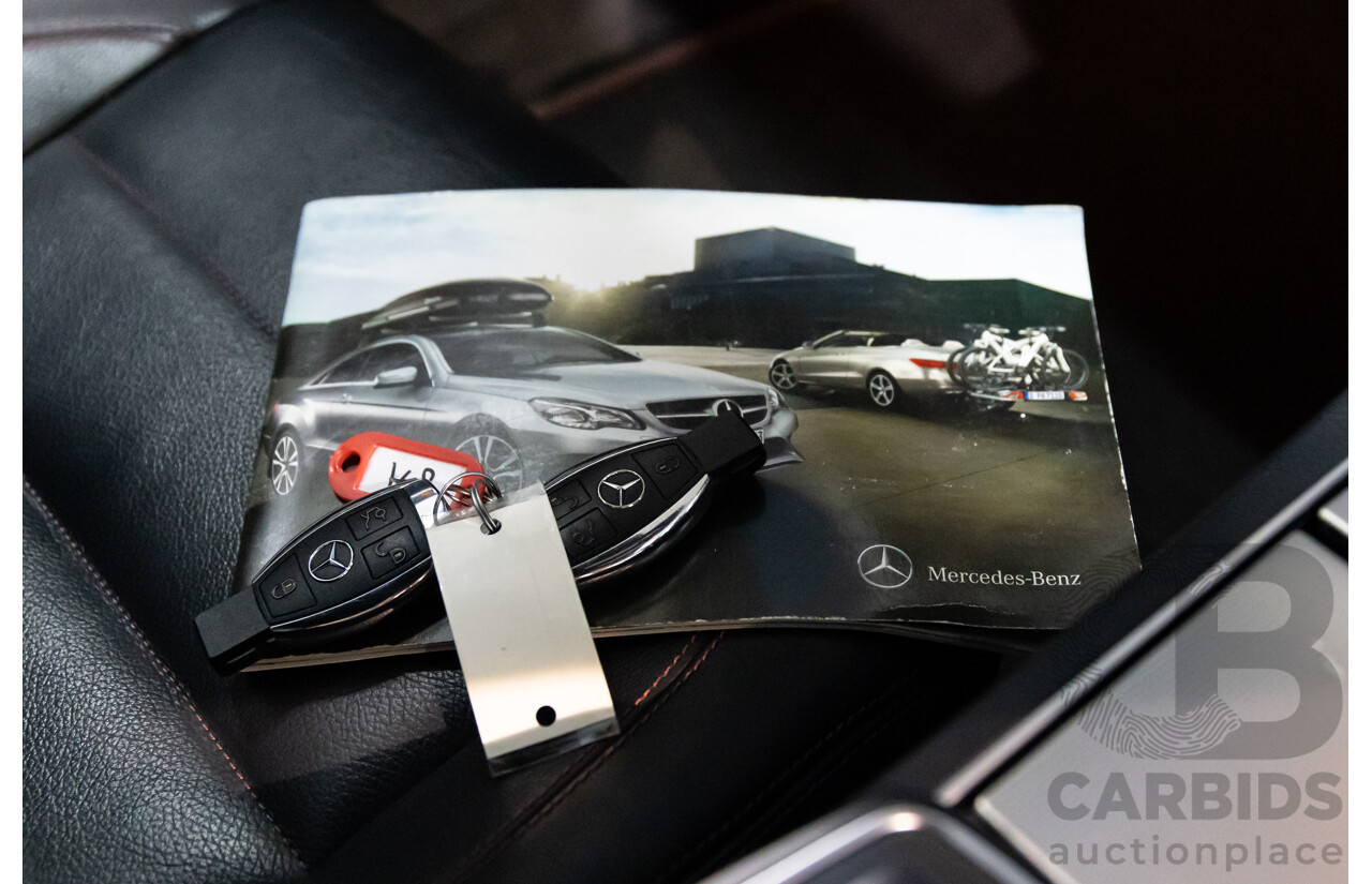 03/2016 Mercedes-Benz E250 AMG Line (RWD) 207 MY16 2d Cabriolet Selenite Grey Metallic Turbo 2.0L