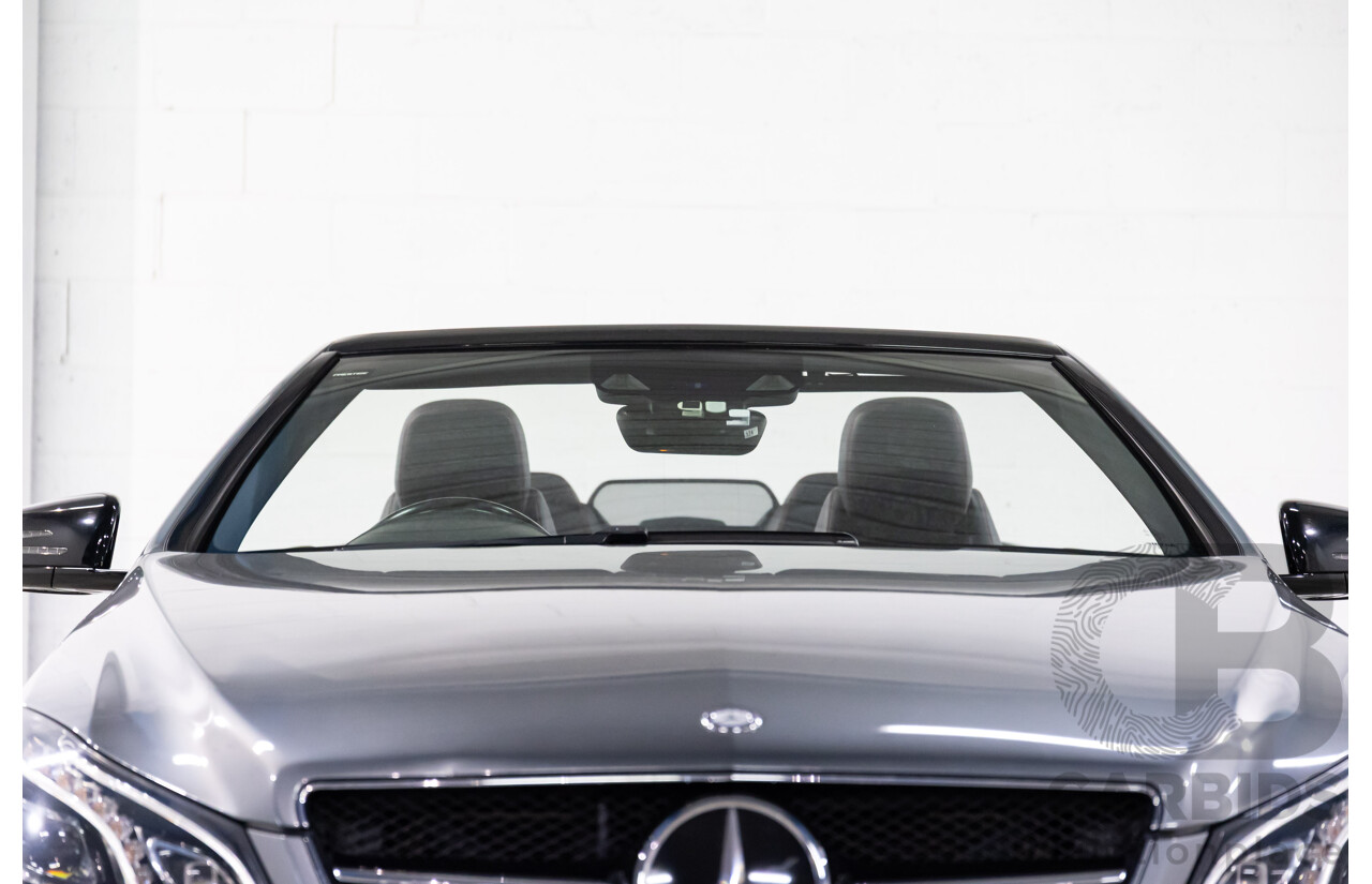 03/2016 Mercedes-Benz E250 AMG Line (RWD) 207 MY16 2d Cabriolet Selenite Grey Metallic Turbo 2.0L