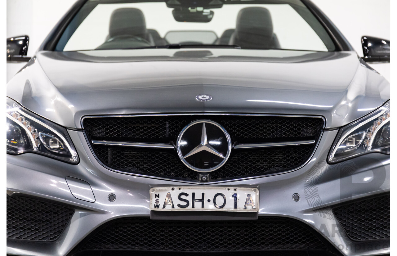 03/2016 Mercedes-Benz E250 AMG Line (RWD) 207 MY16 2d Cabriolet Selenite Grey Metallic Turbo 2.0L