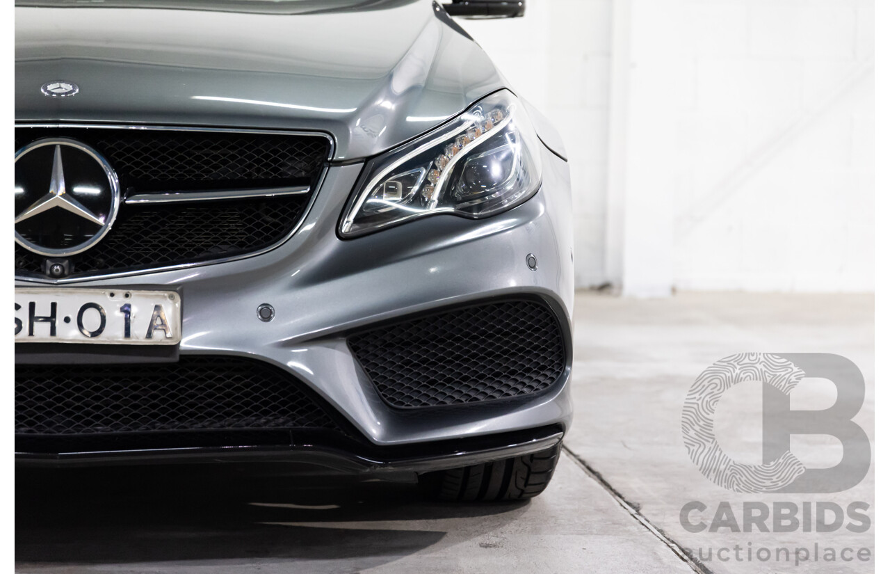 03/2016 Mercedes-Benz E250 AMG Line (RWD) 207 MY16 2d Cabriolet Selenite Grey Metallic Turbo 2.0L
