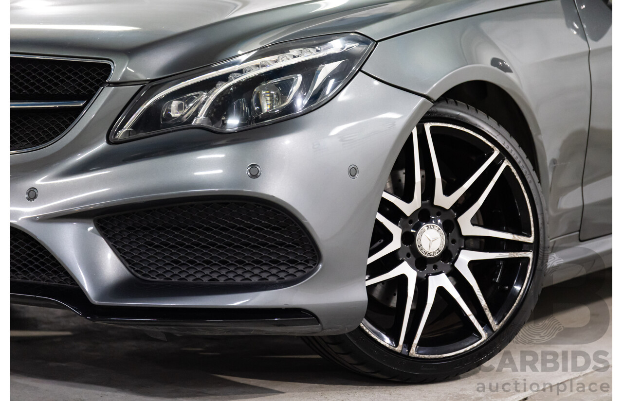 03/2016 Mercedes-Benz E250 AMG Line (RWD) 207 MY16 2d Cabriolet Selenite Grey Metallic Turbo 2.0L