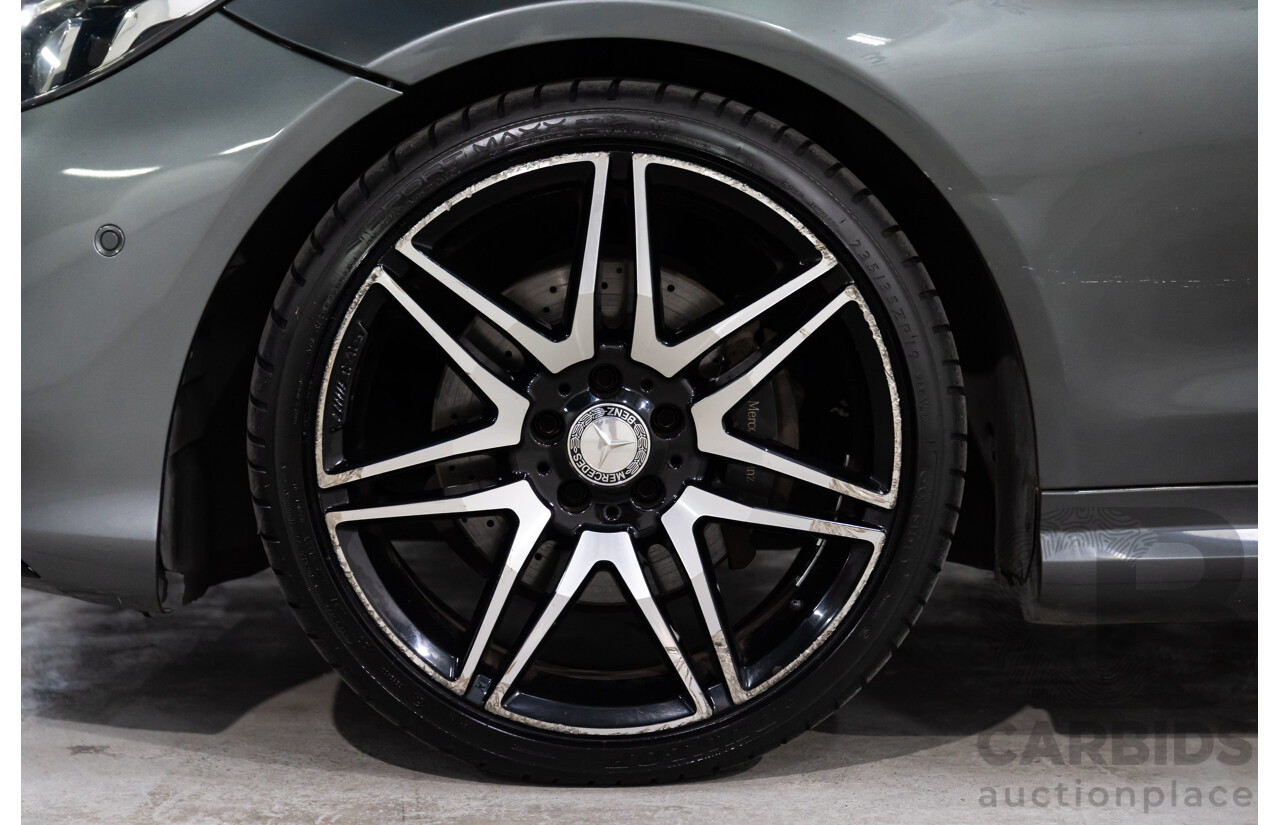 03/2016 Mercedes-Benz E250 AMG Line (RWD) 207 MY16 2d Cabriolet Selenite Grey Metallic Turbo 2.0L