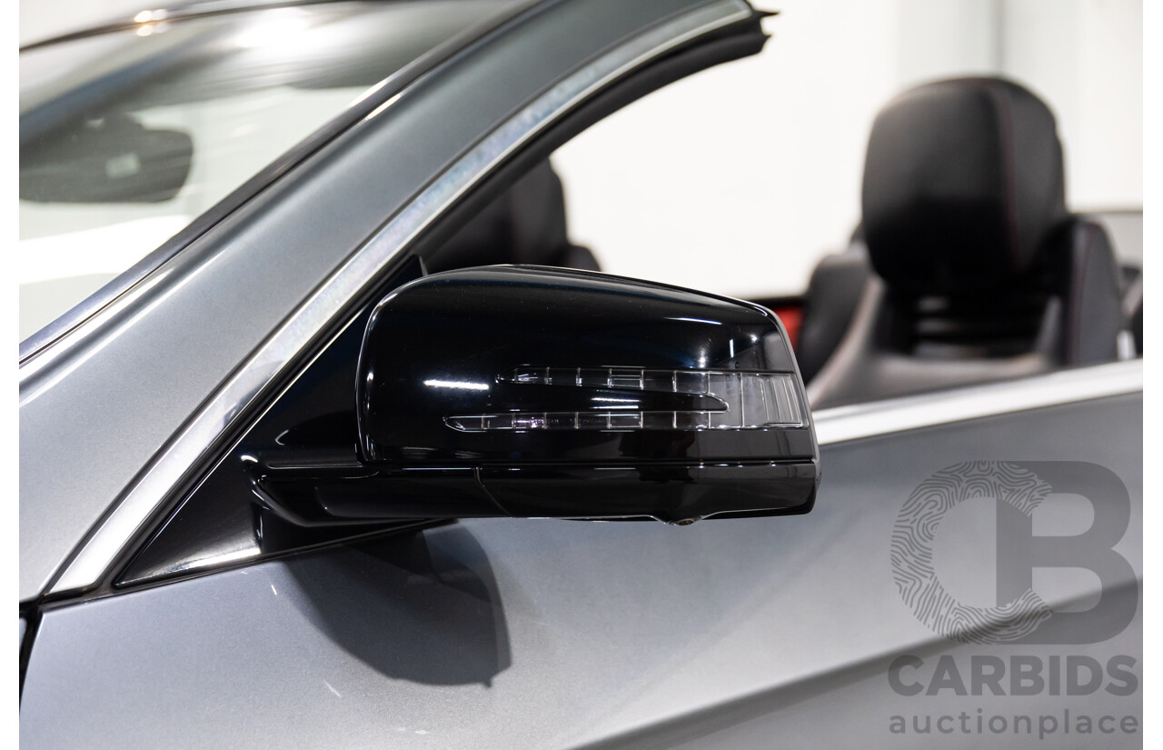 03/2016 Mercedes-Benz E250 AMG Line (RWD) 207 MY16 2d Cabriolet Selenite Grey Metallic Turbo 2.0L