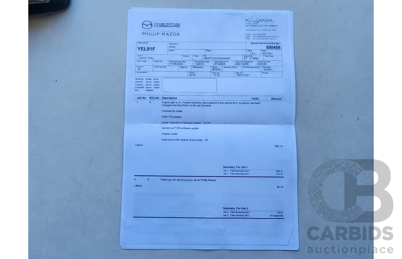 7/2005 Mazda Mazda2 Genki DY 5d Hatchback Grey 1.5L