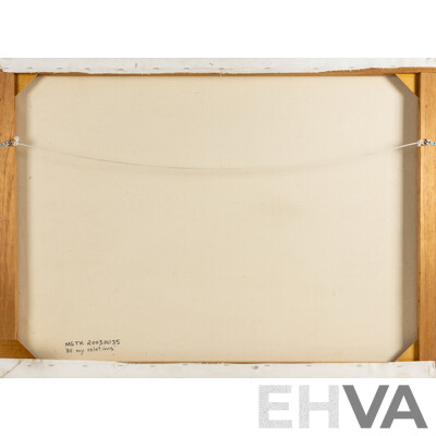 Tabitha Kerr (20th Century, Indigenous-Australian,1987-), All My Relations... Both Sides... in Mossman Gorge, (2003), Original Acrylic on Canvas, 82 X 111 Cm